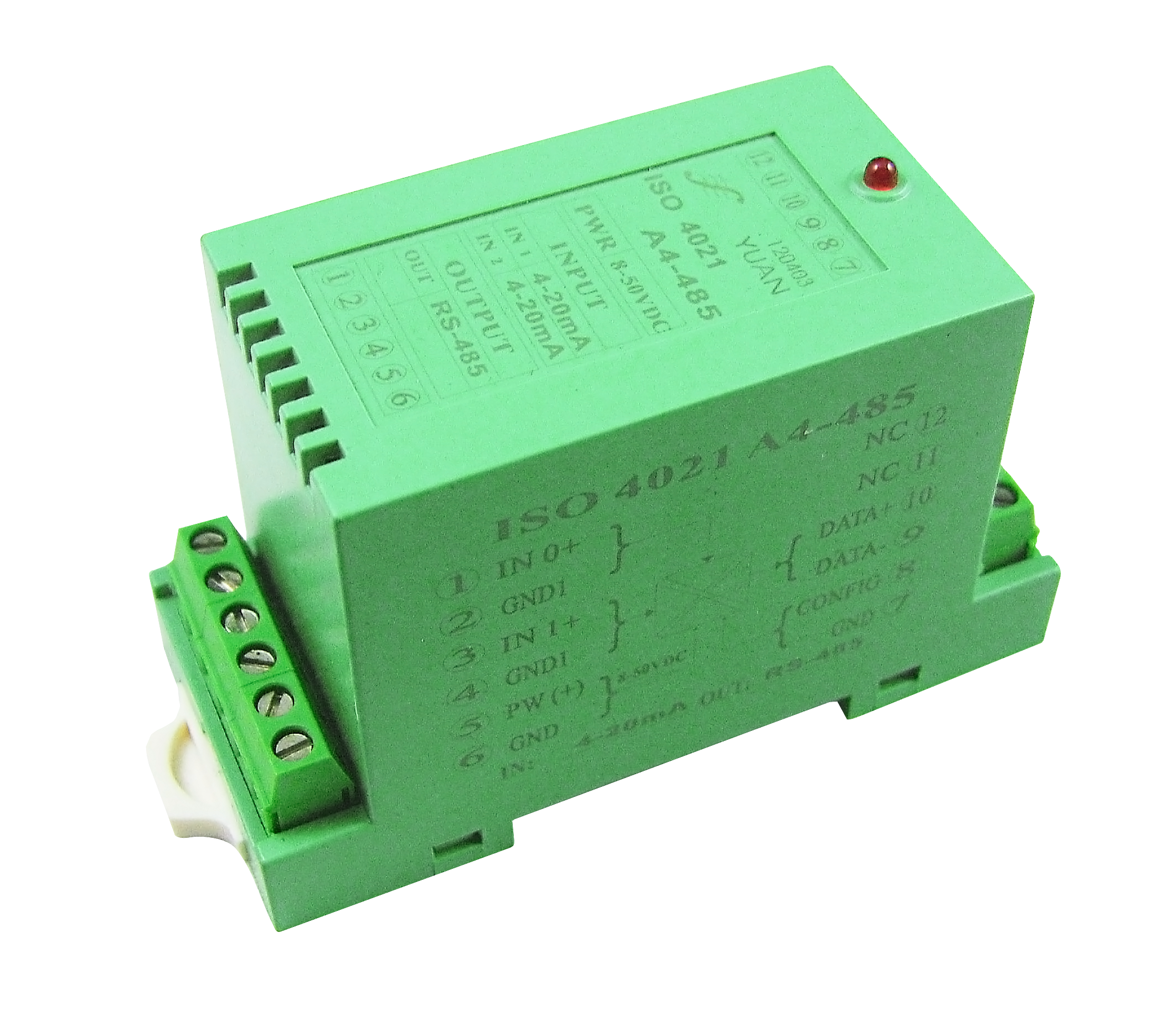 Bus AD/DA conversion data acquisition scheme: use Sunyuan ISO 4021 and ISO DA products in pair