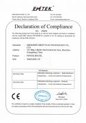 7.CE certification for electronic products of conventional instruments and meters (2004-2012)